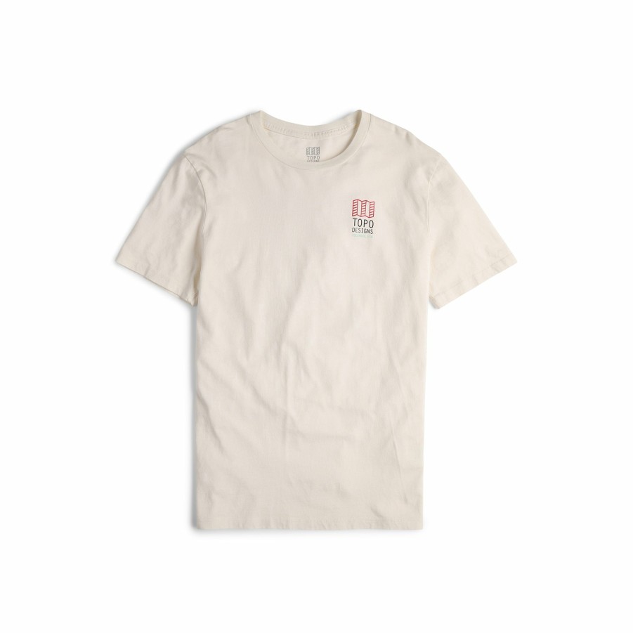 Men's Topo Designs T-shirts | Small Original Logo Tee - Men'S Natural