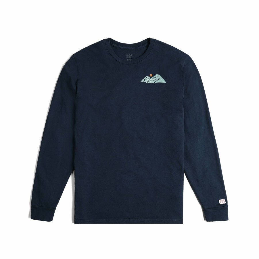 Men's Topo Designs T-shirts | Rugged Peaks Long Sleeve Tee