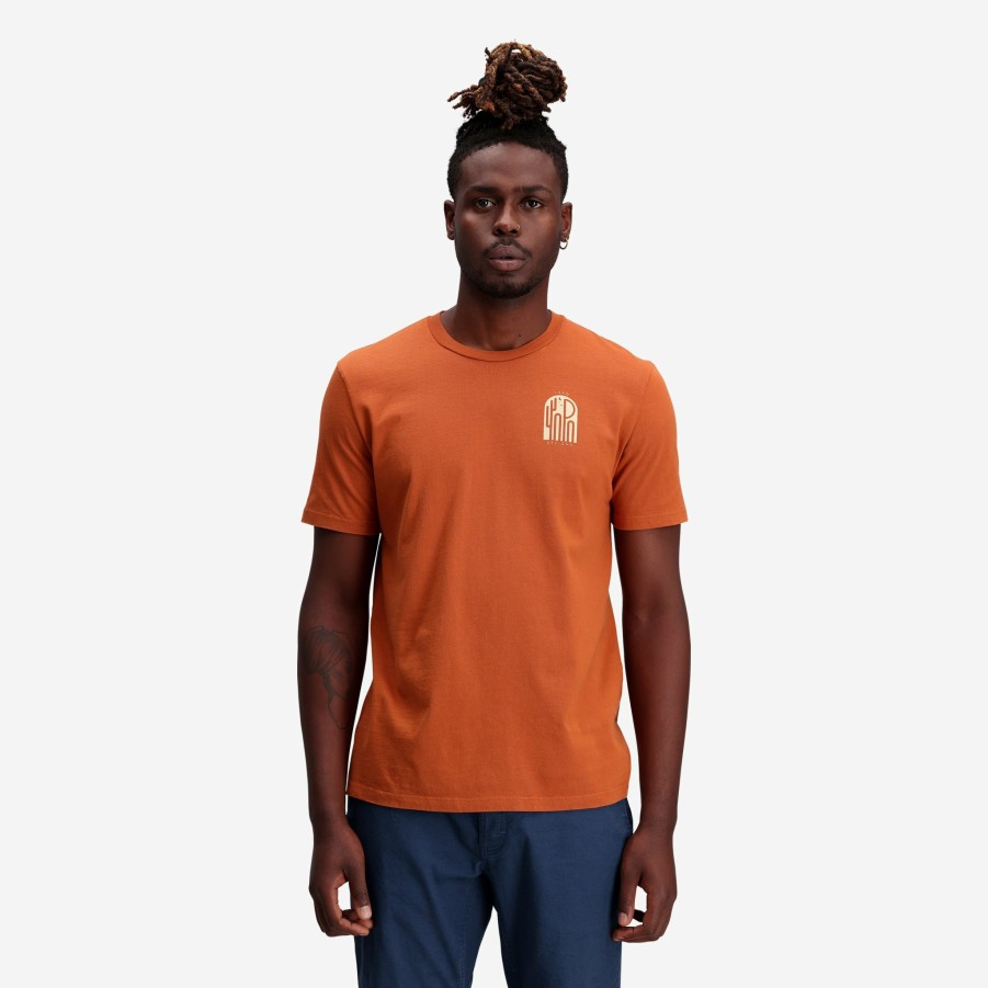 Men's Topo Designs T-shirts | Cacti Night Tee - Men'S Clay