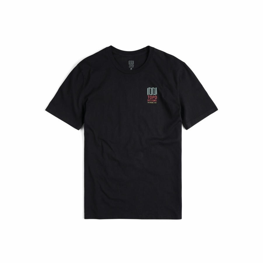 Men's Topo Designs T-shirts | Small Original Logo Tee - Men'S Black