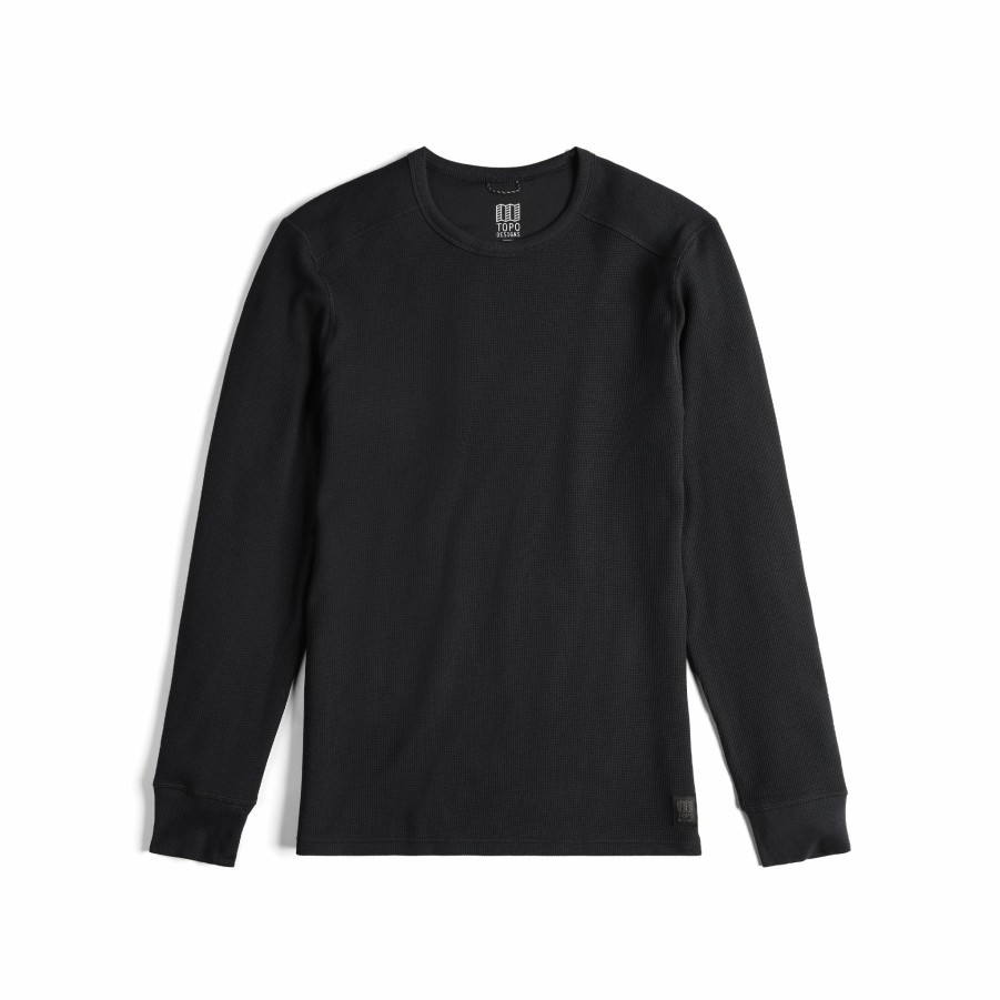 Men's Topo Designs Shirts | Global Waffle Crew - Men'S