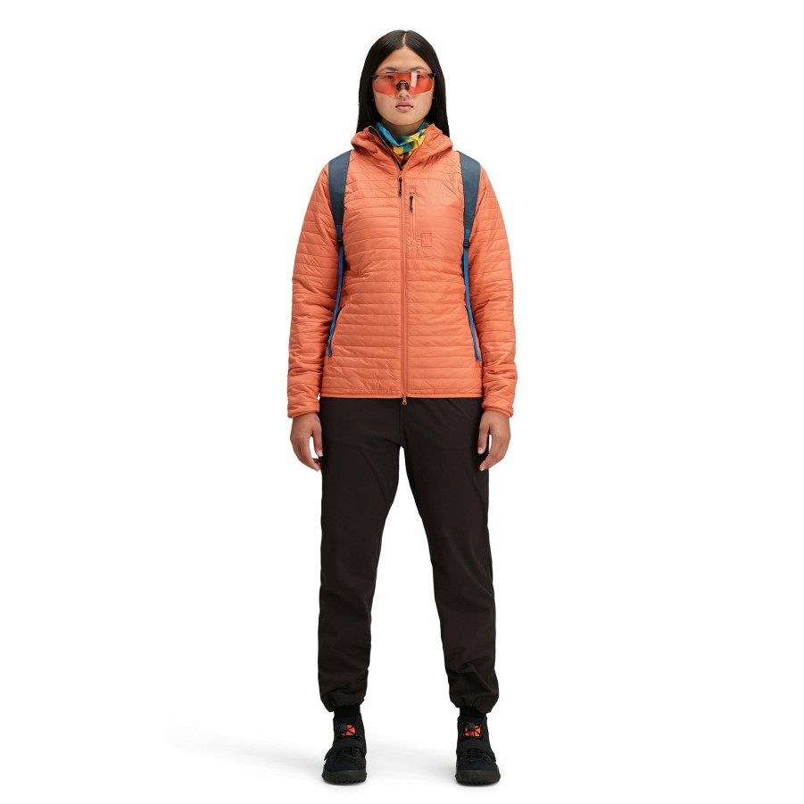 Women's Topo Designs Puffer & Insulated | Global Puffer Hoodie - Women'S Coral