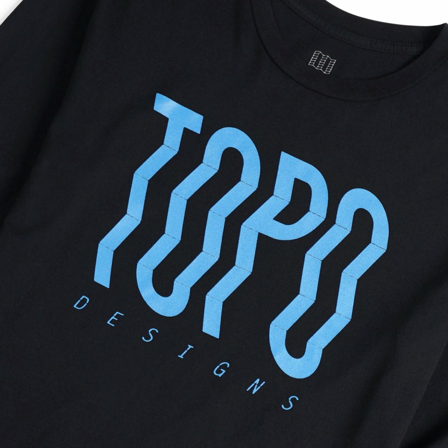 Men's Topo Designs T-shirts | Wavy Tee Long Sleeve - Men'S